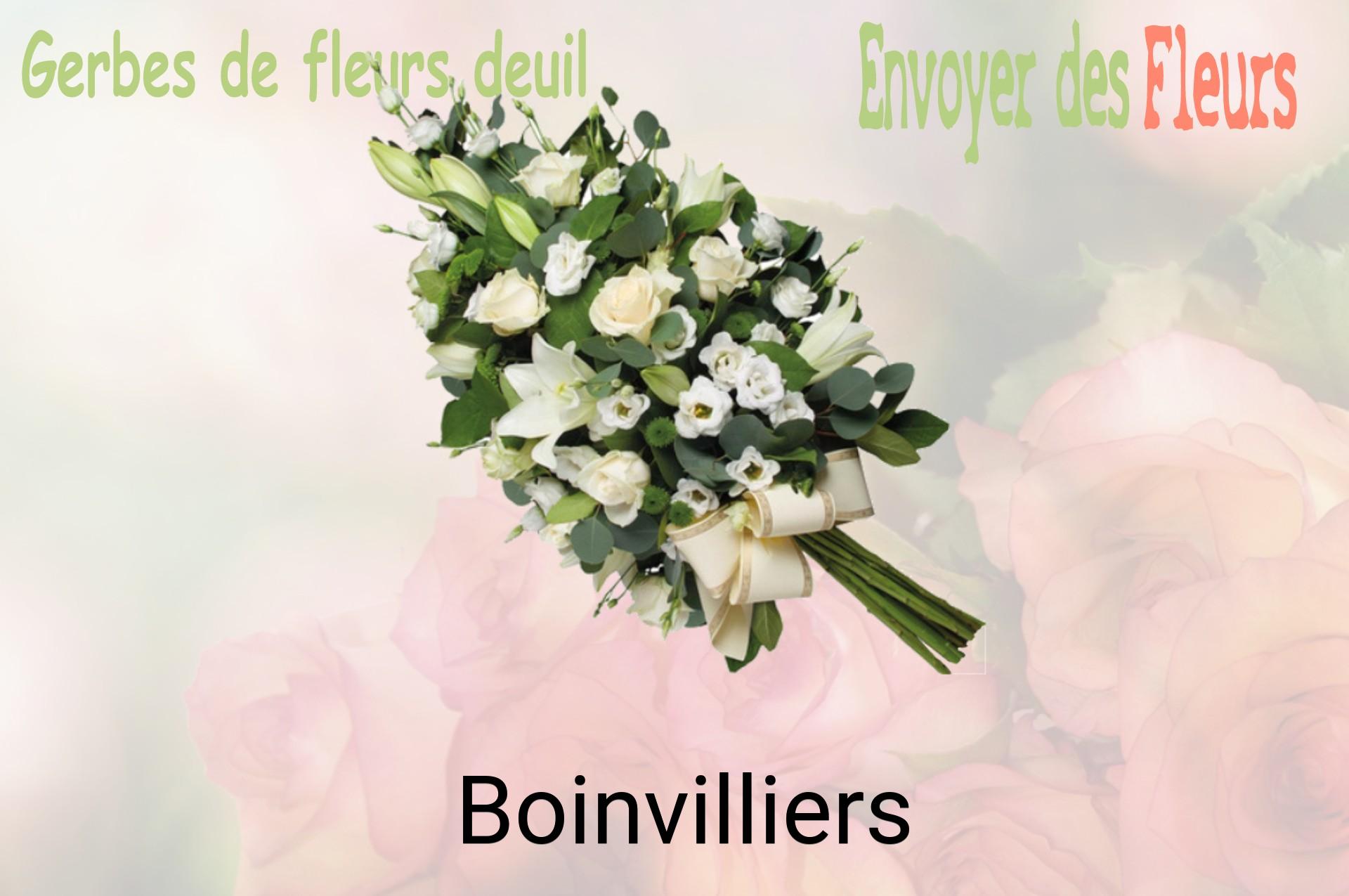 Gerbe de fleurs de deuil livrée à Boinvilliers